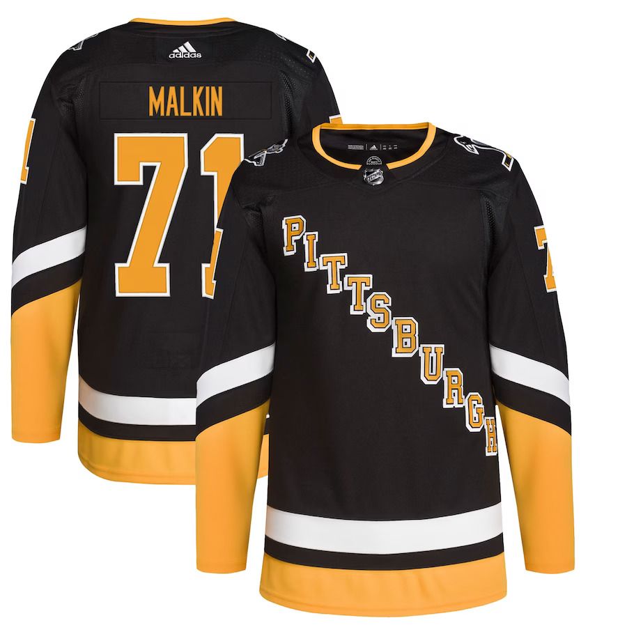 Men Pittsburgh Penguins #71 Evgeni Malkin adidas Black Alternate Primegreen Authentic Pro Player NHL Jersey->pittsburgh penguins->NHL Jersey